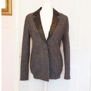 ARYN K. GREY blazer w/ gold collar